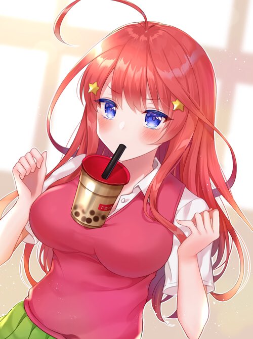 電撃亭 C106二日目西ひ50aさんがTwitterに投稿した中野五月(五等分の花嫁)のイラスト。