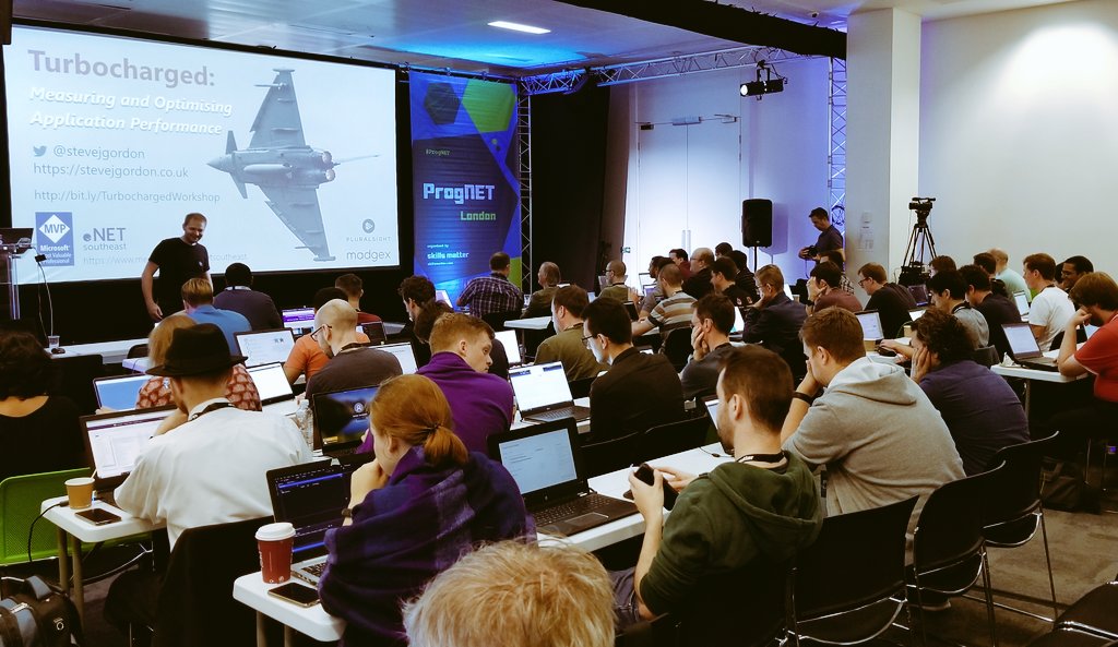 skillsmatter's tweet photo. Welcome to the final day of #ProgNET 2019 👏 Grab your breakfast goodies, and head on over to the first round of workshops led by @stevejgordon, @JankowskiMichal &amp; @alexslotte for another day of hands-on coding! https://t.co/1CLRnmahyu