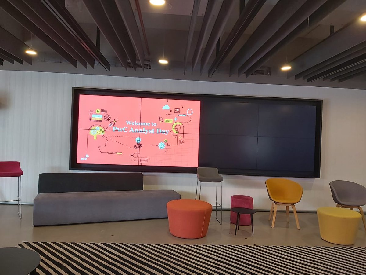 PwC_IN's tweet image. #AnalystDay | We had an action-packed, fulfilling day with our leaders, analysts and other stakeholders, brainstorming on ways to make organisations #FitForFuture. While conversations on emerging technologies took center stage, an artist doodled the happenings of the day #TechSol