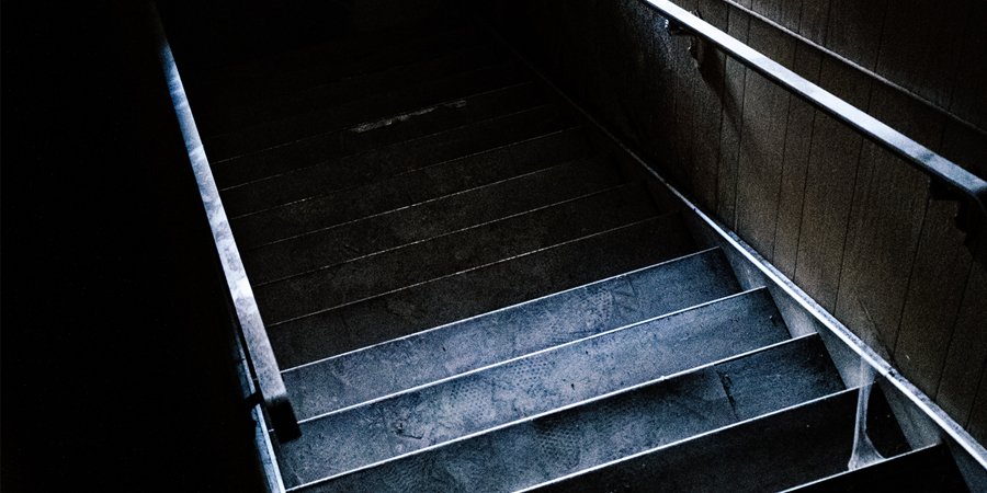 LizzyMoore19's tweet photo. Where do you think these dark stairs lead? This is my favourite creepy photo of the week! Hoping it will provide some inspiration for the thriller writers this weekend. Happy writing! 📷 Photo credit Matt Hoffman https://t.co/gZsCL9qyNR