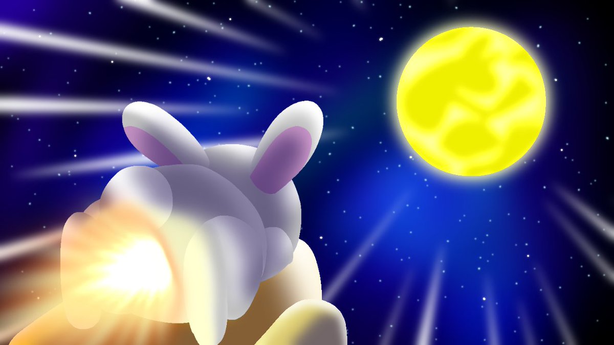 Ibu Twitter वर 月に向けてウサギロケット発射ッ かいてみた 描いてみた イラスト お絵描き広場 イラストの森 ウサギ 月見 十五夜