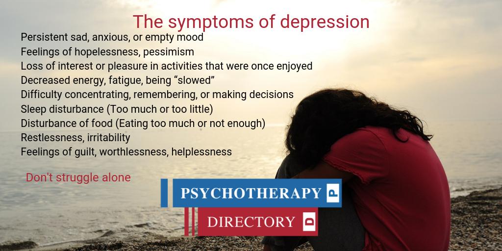 hello_directory's tweet image. The symptoms of depression. If you feel like this, please contact a therapist today. buff.ly/2EfTZKo #depression #mentalhealth #counselling #psychotherapydirectory