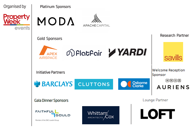 RESIevent's tweet photo. A huge thank you to all our #RESIcon 2019 sponsors! @LiveTheModaLife Apache Capital, @Apex_airspace @getflatfair @Yardi @Savills @Barclays @Cluttons @OsborneClarke @fgouldconnect @whittamcoxarch @auriensliving and @_LOFTuk we hope you've had a fantastic #RESIcon https://t.co/dIiaKzGoX8