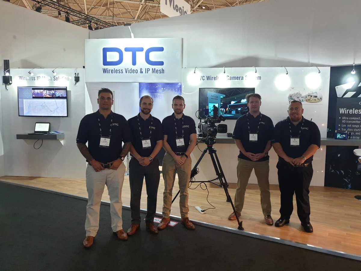 DomoBroadcast's tweet photo. The DTC Broadcast team are here and ready on day one of IBC 2019. See you soon on Stand C25 in Hall 10 #IBC2019 #SeeItDifferently #hall10 #c25 https://t.co/3wxm56Zjok