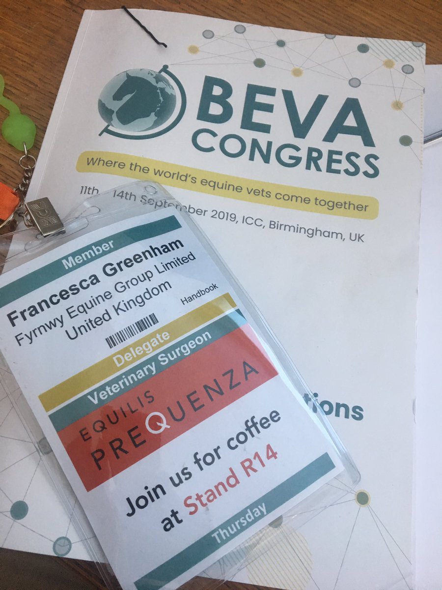 It’s that time of year again! We have vets both speaking and attending this year’s congress across all three days! #beva19 #knowledgeshare
