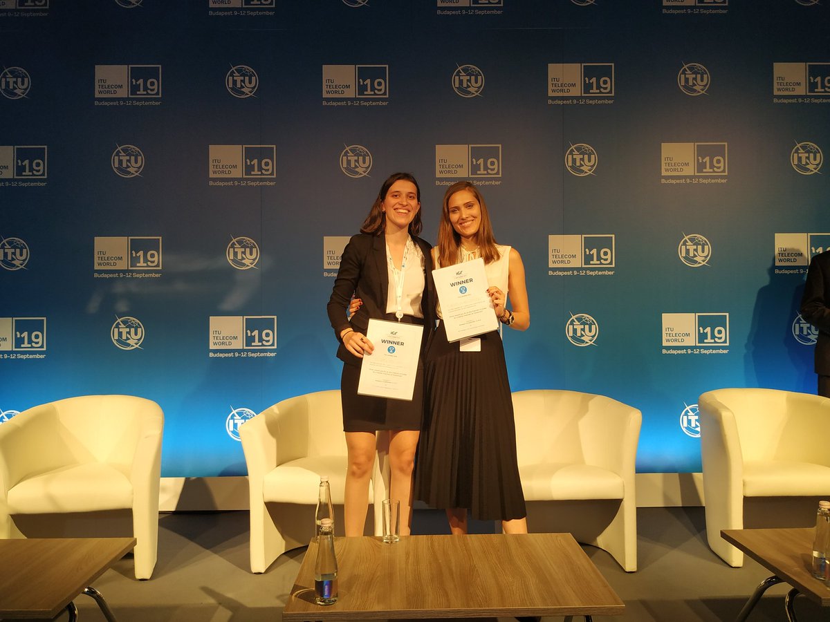 IGFHungary2019's tweet photo. Proud to introduce the winning team of the Internet Generation Forum Hungary 2019 #student competition - a team of two students Anna Kollar and Virag Kiss, from Corvinus University Budapest! Great presentation on the future of internet! Bravo to all participants! #igfhungary2019 https://t.co/RLEK8kBmcQ