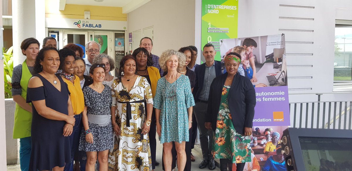 LaurenceRezac's tweet image. Des femmes formées pendant 13 semaines dans le cadre de la #MaisonDigitale avec l&apos;association #RunFabLab et le soutien de @FondationOrange