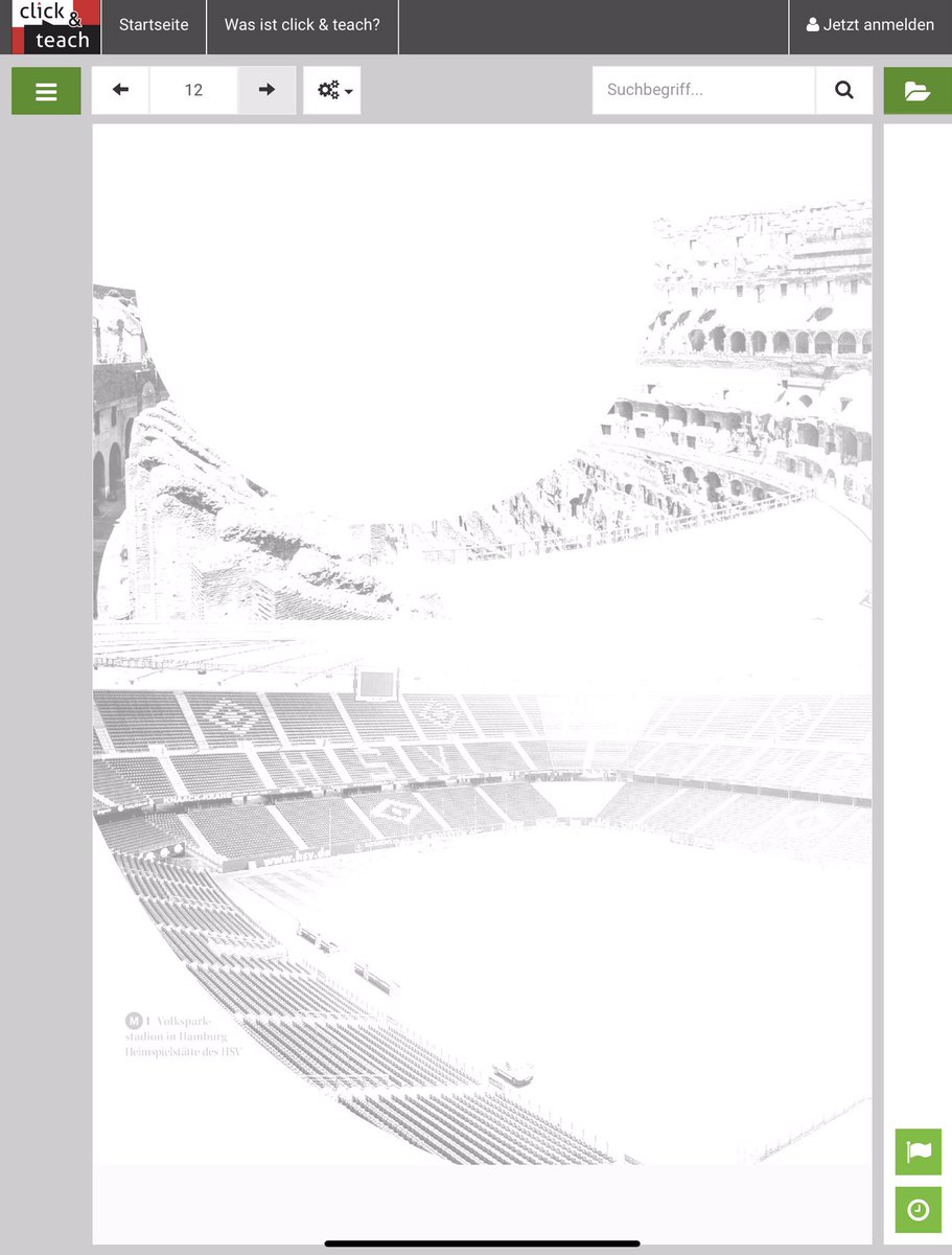 Nordliebe02's tweet photo. Ich weiß, nur schlecht zu erkennen (Demoversion des Buches), aber erkennt ihr das Stadion? 😎 (Geschichtsbuch: Geschichte entdecken SH 1 von #ccBuchner) 

Ein reiner Weltverein! #nurderHSV #Volksparkstadion https://t.co/R6194l7Unn