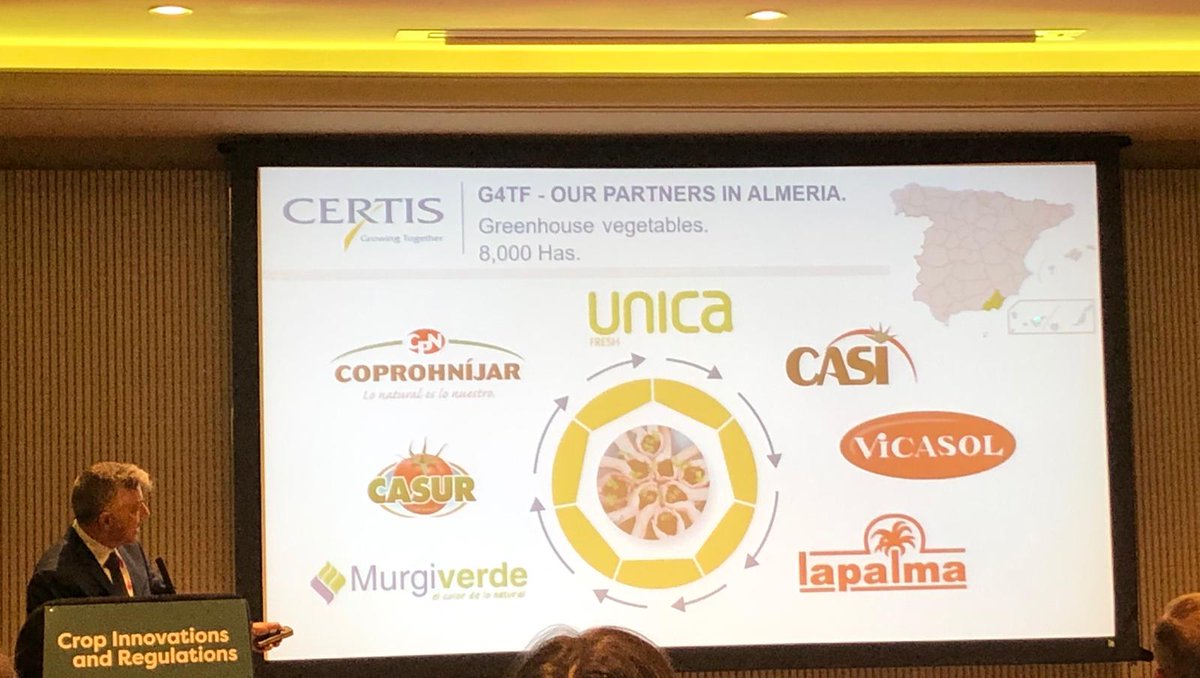 CertisBelchimES's tweet photo. Aquí os dejamos algunas imágenes del Country Manager de Certis, Pedro Juan, durante su ponencia en el CIR que fue todo un éxito de participación 👏👏 #CIRAGBIO #G4TF https://t.co/7FKqT0uyam