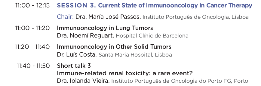 ASEICAnews's tweet photo. Continuamos con la tercera sesión ‘Current State of Immunooncology in Cancer Therapy’, presidida por María José Passos de IPO Lisboa #AAIM19 #ASEICAcancer #ASEICAinvestiga #Inmunoterapia https://t.co/GNYWJYgodj