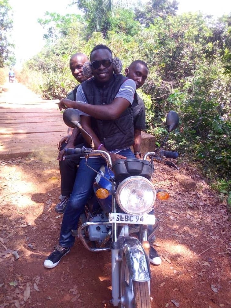 Unusual we know but the moneychain from the NGOS is slow and this is one of a number of these videos. We know, like all of our media graduates, #TeamTonkolili delivers, even if they have to ride 3 to a bike over mountains to do it #FridayFundraiser #EndFGM