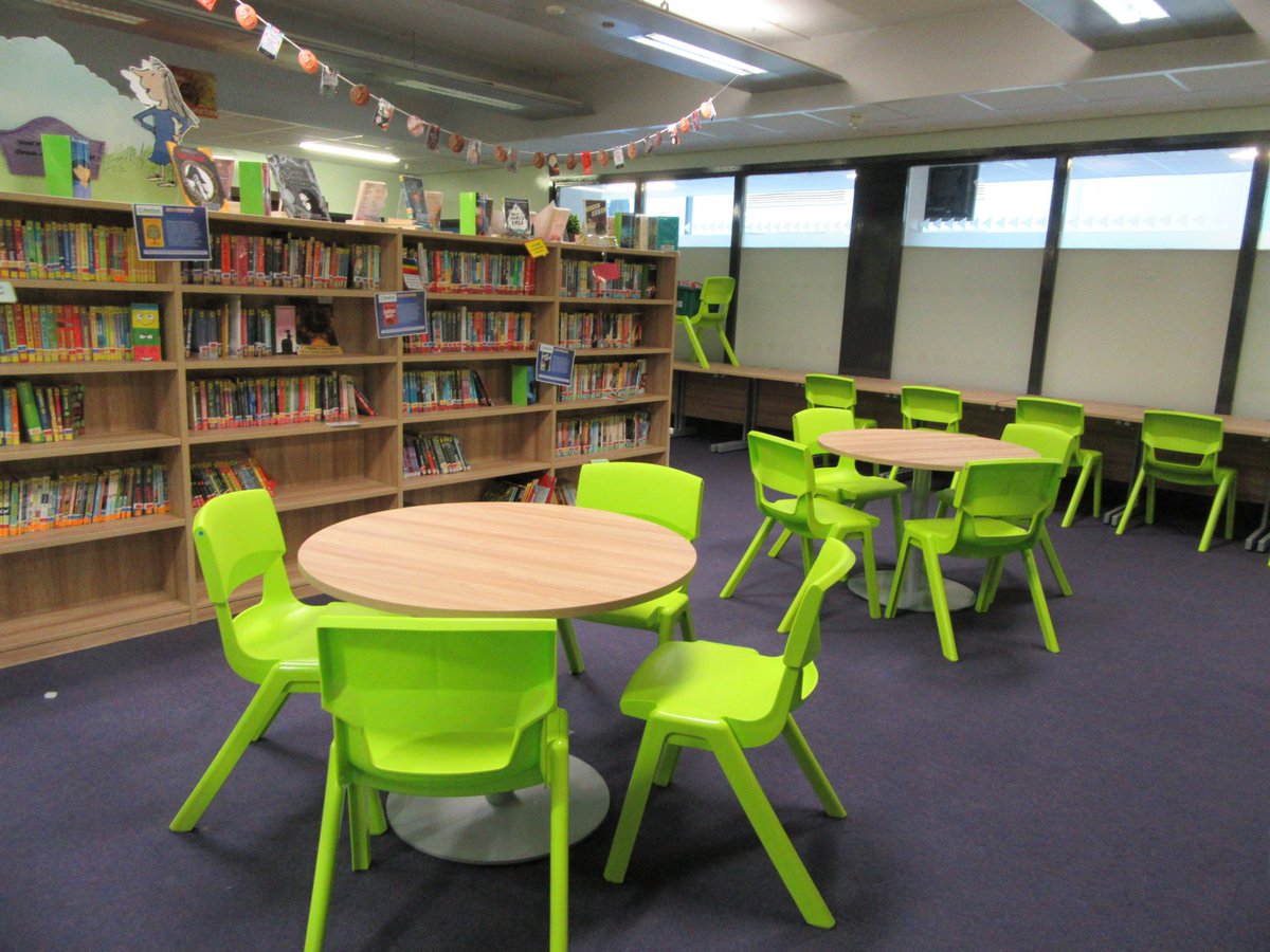 OSILTD's tweet photo. Take a look at one of our early summer installations, the Library at @DearneALC including Lime Zest Postura+ chairs by @kieurope https://t.co/nXnYHvey64