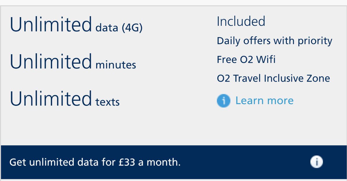 Fancy unlimited data?? Who wouldn't!

Starting today we are doing unlimited everything for £33/month - perfect for binge-ing on Netflix, Spotify, Apple music and more to you hearts content! 

Come down to #o2morpeth today and speak to one of our friendly advisors 🎵🎶🎬🎥📺📱