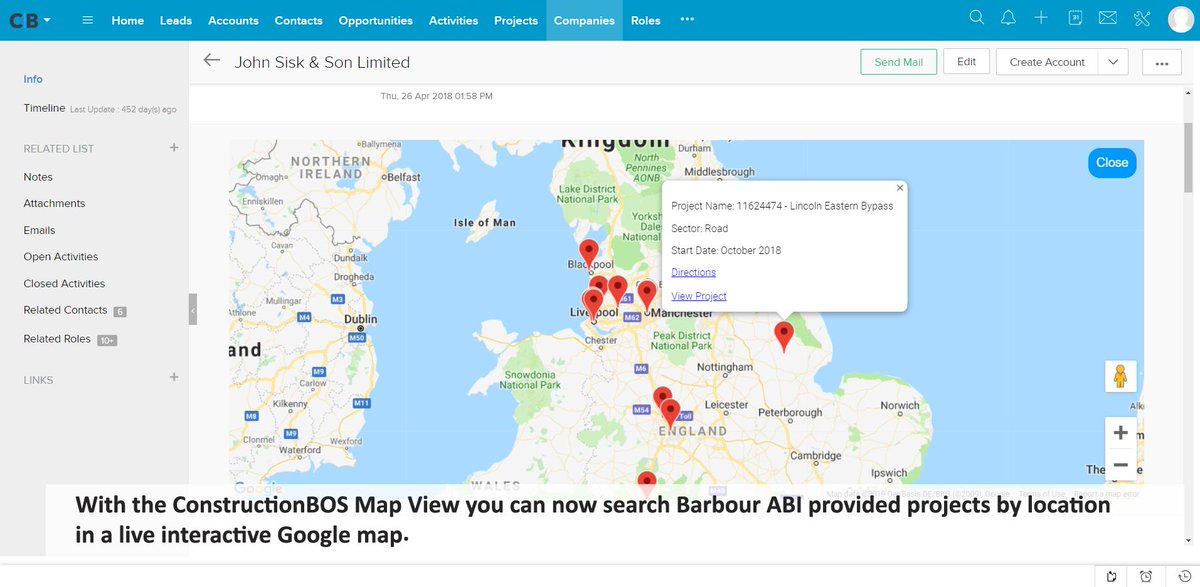 ConstructionB0S's tweet photo. True automation for managing all your @BarbourABI data! ConstructionBOS CRM partnered with Barbour ABI supplies a CRM solution which fully automates the process of filtering all your data &amp; pulling it directly into our CRM, ready for you to start selling. https://t.co/4yYq0oeWTC https://t.co/DMHHtSPb86