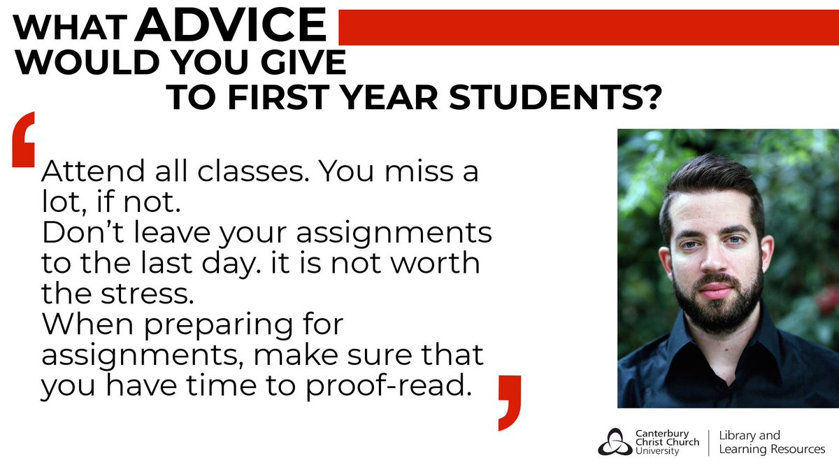 Calling all first year @CCCUStudents. Our second year students would like to share their experiences with you ⬇️
bit.ly/2lUicQ7
#HelloChristChurch
