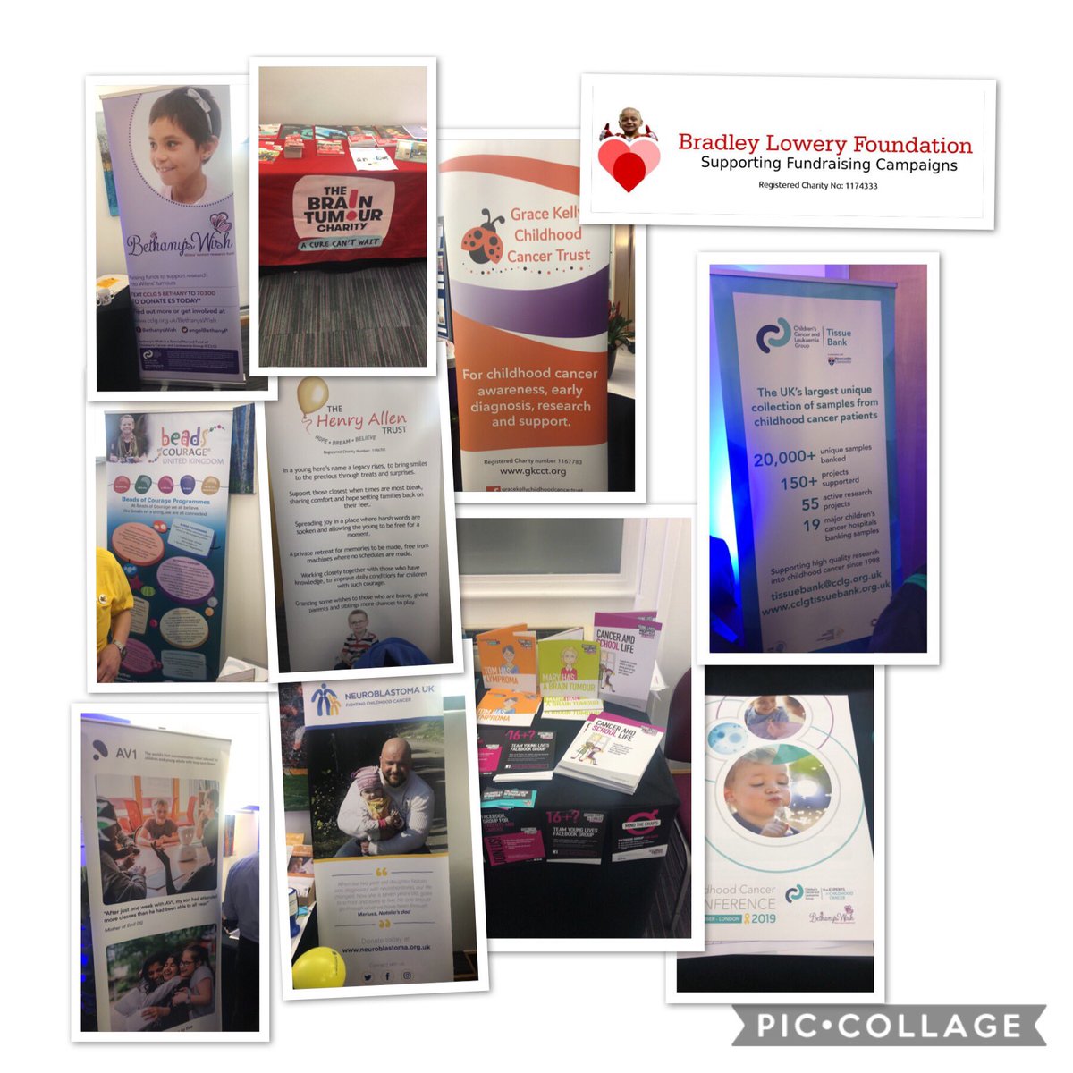 gemlowery's tweet photo. Im at a #childhoodcancerconference hosted by the fab charity @cclg_uk it is good to see so many charities working to fight childhood cancer. #bradleyloweryfoundation #clicsargent #cclguk #braintumorcharity #ccc19 #gracekellychikdhoodcancertrust #henryallentrust #neuroblastomauk https://t.co/wQ93uFpPEc