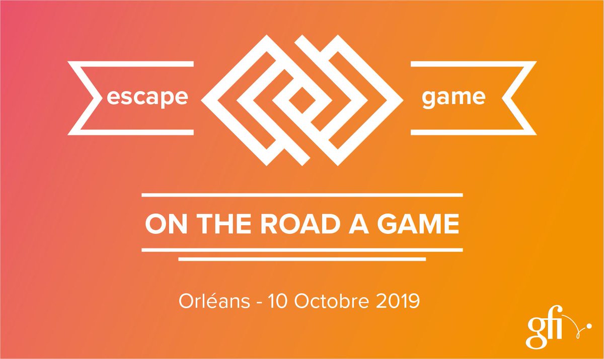 Envie de découvrir @gfiinformatique lors d'un moment ludique ? L’événement Escape Game Ouest : On the Road a Game sera de passage sur #Rennes, #Niort, #Nantes et #Orleans ! 😊