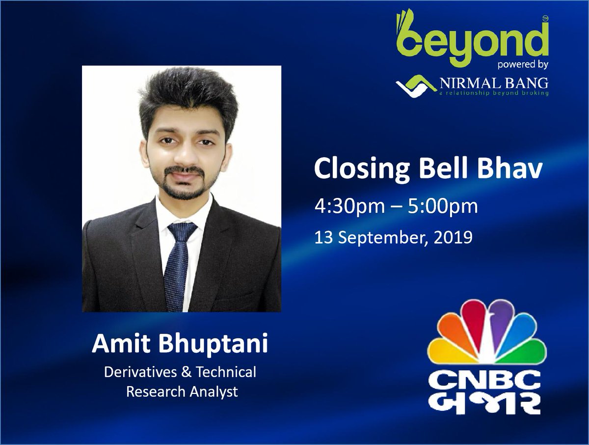 NirmalBang's tweet image. Mr. Amit Bhuptani - Derivatives &amp;amp; Technical Research Analyst will be live on CNBC Bazaar today at 4:30 pm.

#NirmalBang #Beyond #CNBCBazaar 

Click on the link below to Read about Nirmal Bang&apos;s Technical Reports:
zcu.io/Kivm