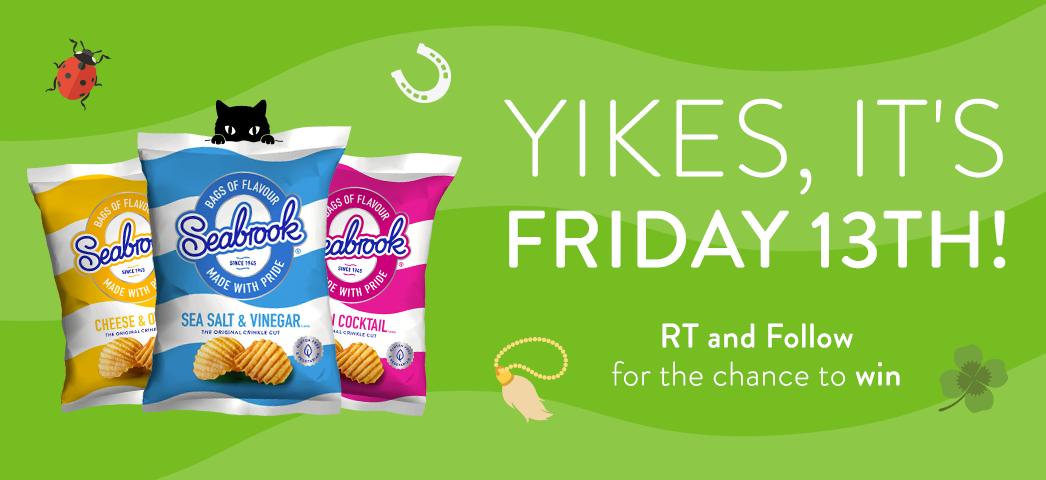 Yikes, it's Friday 13th! #RT and follow for a chance to #win a box of crisps! (UK only)