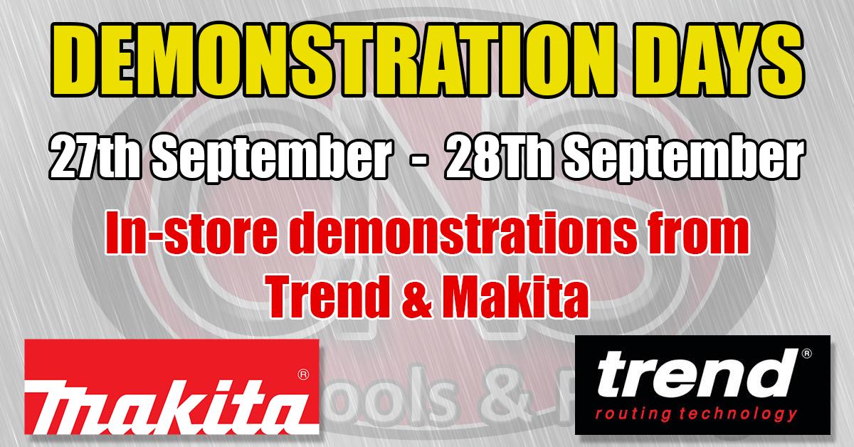 CNSPowertools's tweet photo. Join us on Friday 27th September & Saturday 28th September for demonstrations and exclusive discounts from @TrendRouting and @MakitaUK
#Swansea #Makita #Trend #DemonstrationDays https://t.co/Tb6SSTf6vu