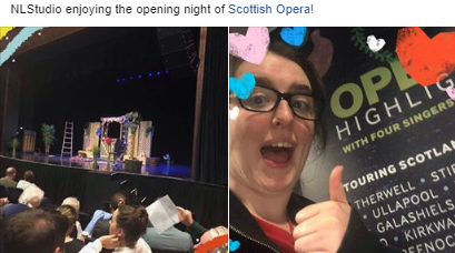 Arts_NL's tweet image. 🎼#NLStudio had a fab time with @mhairi_gilmour going to see @ScottishOpera #Opera Highlights yesterday! Do you know someone who would enjoy #AllAbility #drama classes, with #socialising at its heart? Then NL Studio might be for them. Phone for info on 01236 632 828