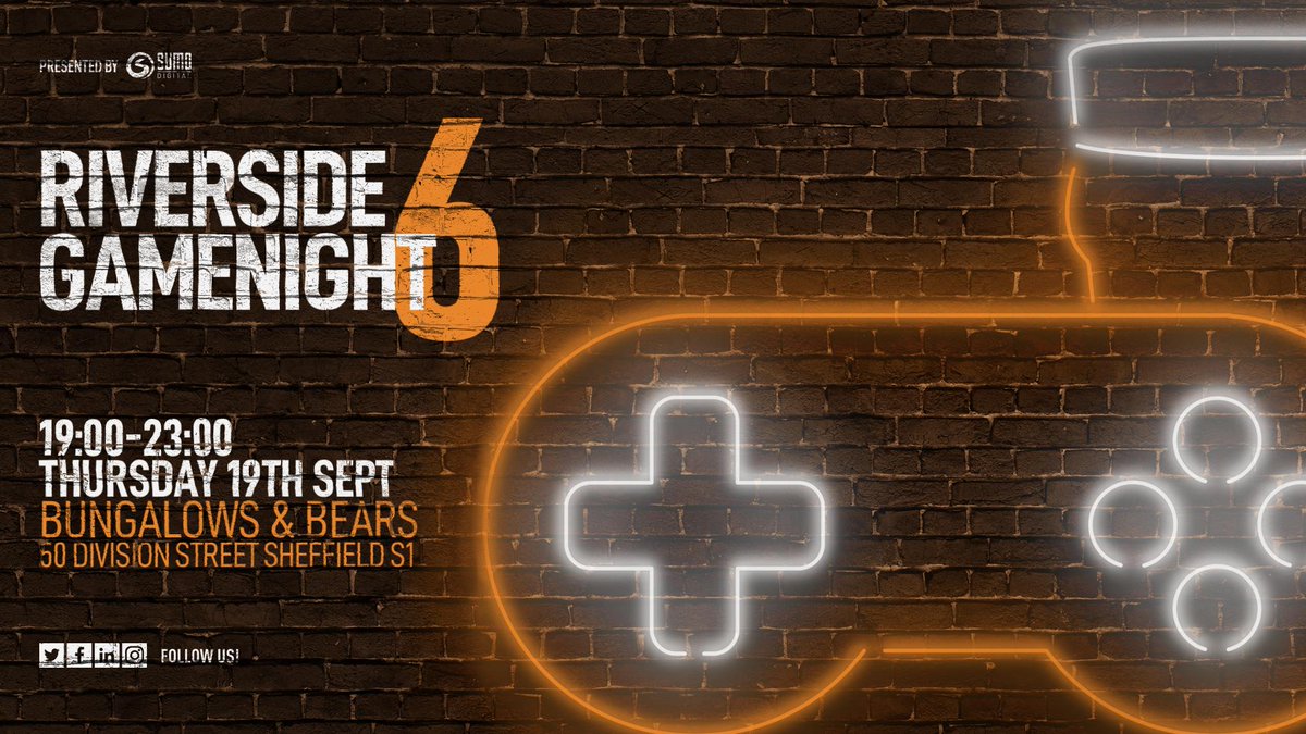 Riverside Game Night returns to <a href="/bungsandbears/">Bungalows & Bears 🐻</a> next Thursday!

It's a great opportunity to meet South Yorkshire's game developers, students and gamers for some fun, drinks and video games!

And best of all...
Entry is FREE!

Event details:
facebook.com/events/1439414…