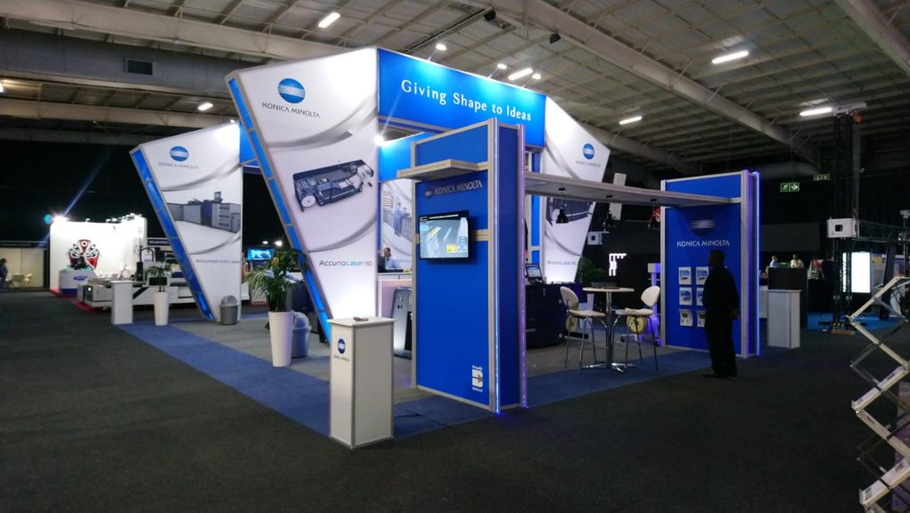 ExhibitionsSA's tweet image. 😁😁Congratulations to Konica Minolta and The Exhibitionist Team on winning the Best Stand Award at the FESPA Show 2019!!💃 ⁠
⁠
Well Done Everyone💯⁠
⁠
⁠
#exhibitions #FESPA2019 #KonicaMinolta #BestStandAward #southafrica #design #construction #printing