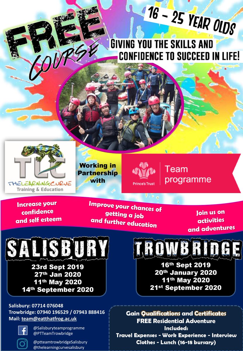 We've still got a few places on our upcoming Team programme...get in touch if you want to find out more! #princestrust #team #youngpeople #employability  #personaldevelopment #excitingtimes #FeelGoodFriday