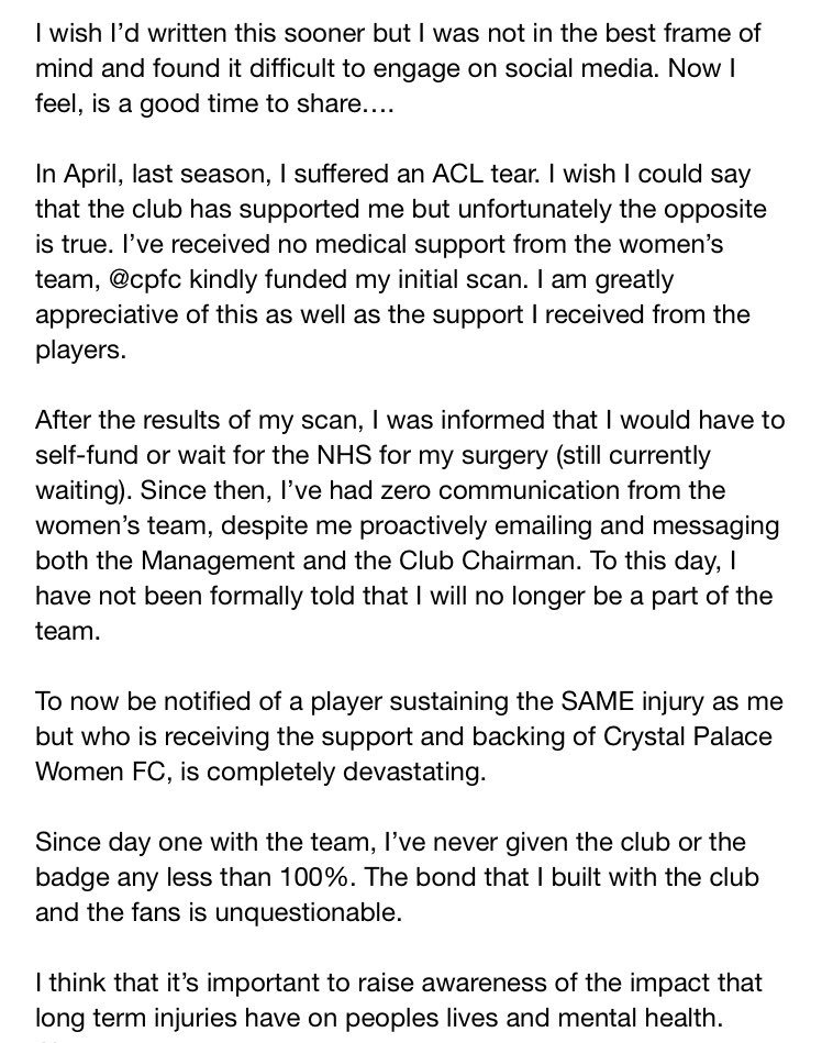 gemmabryan10's tweet image. For all those affiliated with @CPFC wondering if I’m still playing football for @cpfc_w in the @FAWC_