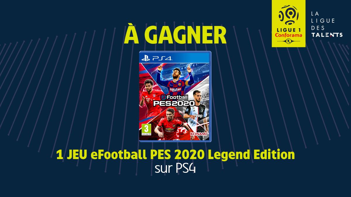 <a href="/KONAMIFR/">KONAMI France</a> <a href="/Konami/">Konami</a> <a href="/officialpes/">officialPES - Inactive</a> 🚨 Vous avez de la chance le #Vendredi13 ? 

Tentez de gagner 1 jeu #eFootballPES2020 "Legend Edition" sur <a href="/PlayStationFR/">PlayStation France</a> !

1⃣ RT &amp; Follow <a href="/Ligue1Conforama/">Ligue 1 Uber Eats</a>
2⃣ Mentionnez votre équipe de <a href="/Ligue1Conforama/">Ligue 1 Uber Eats</a>  préférée
3⃣🤞

🗳️ 5 personnes seront tirées au sort mardi 17 septembre 2019