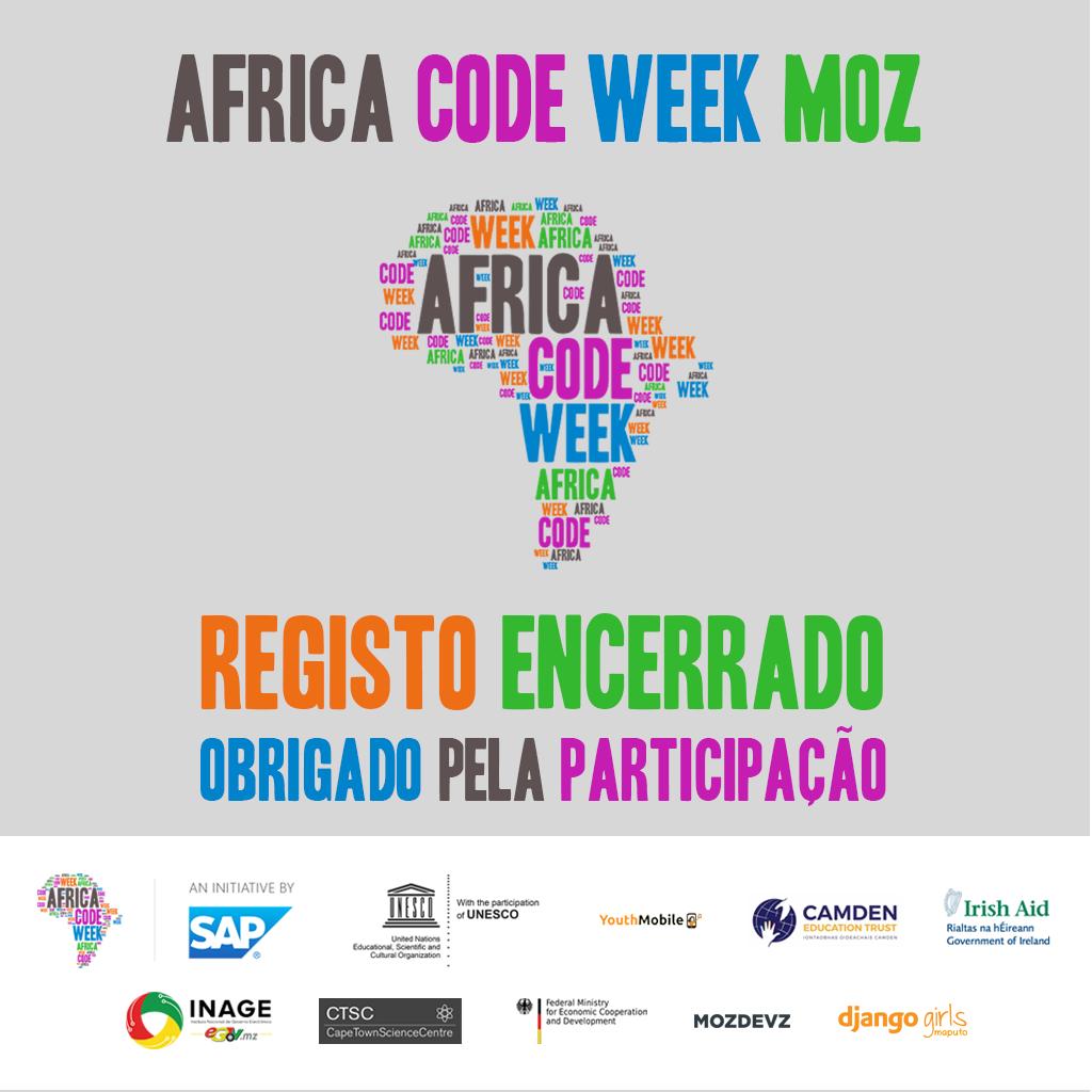 AfricacodeweekM's tweet image. Terminaram hoje os registos para a nossa formação de treinadores. Obrigado a todos pela participação!
Até lá!

#AfricaCodeWeek #ACW2019