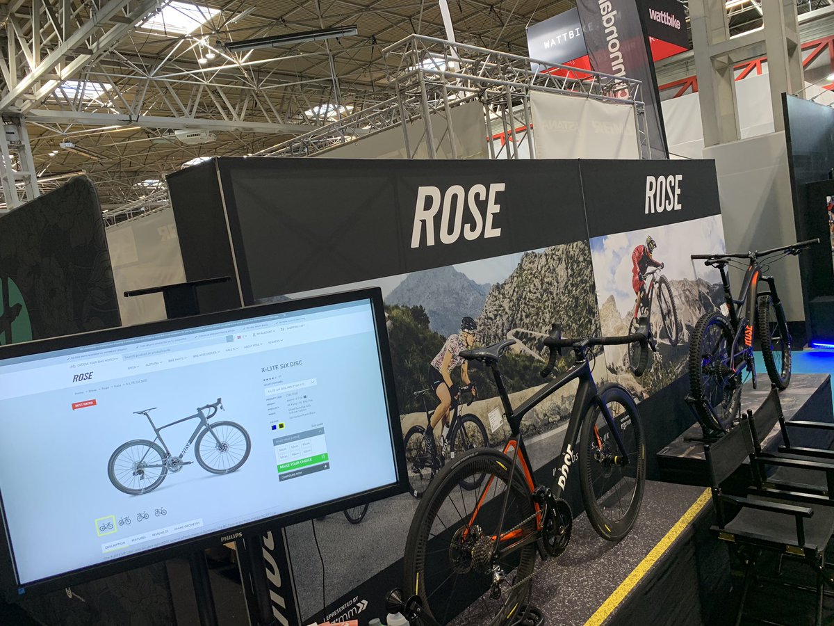 RGMM_UK's tweet photo. Come see us at the @CycleShow where we have a full range of our @ROSEBikes. Look, touch, sit on and enjoy! We’re even on the test track if you want to have a ride before you buy? #BikePorn #RoseBikesUK @RGMM_UK https://t.co/k3RpTZiPI2