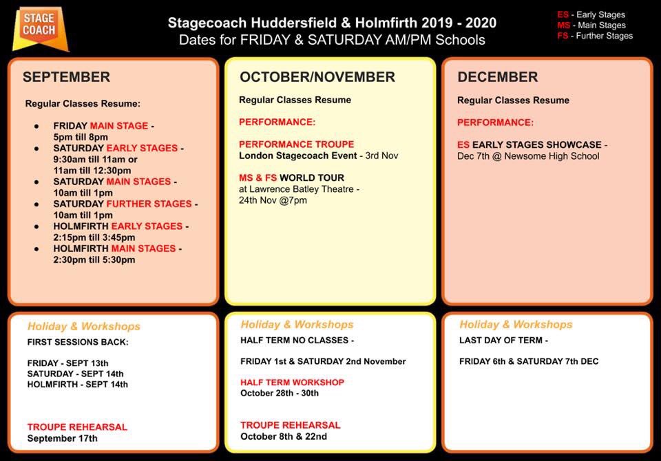 Autumn/ winter term dates