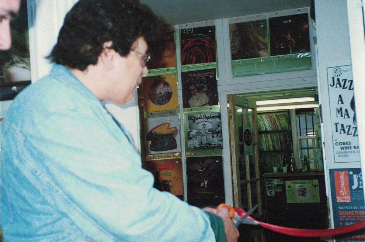 therealmrbongo's tweet photo. Our Lexington Street shop in London that opened in 1992. We were blessed to be joined by the legendary percussion player, Ray Baretto, to celebrate.
The original Mr Bongo shop was underneath Daddy Cools on Berwick Street. It opened in 1989.
#mrbongo #mrbongo30 #raybaretto https://t.co/fO6sQ2Xr7A