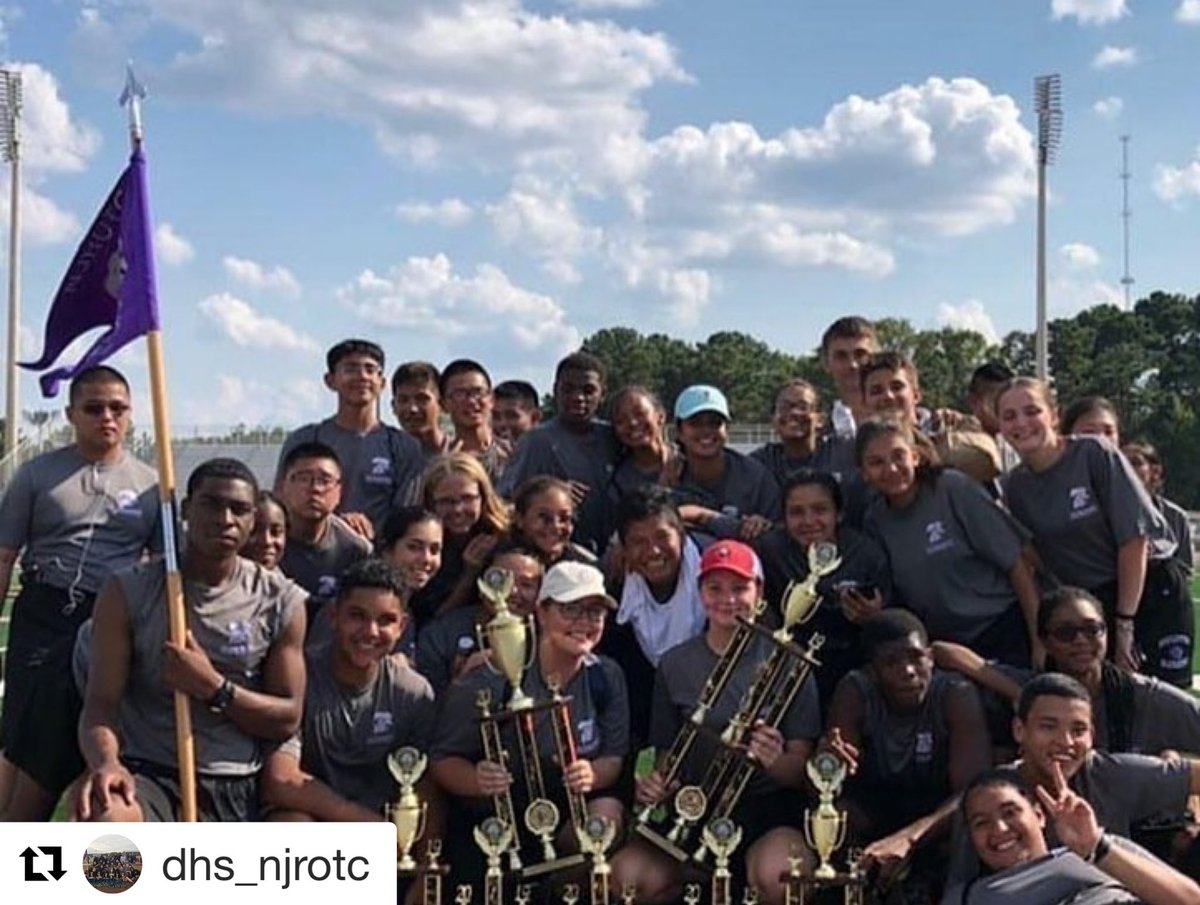DHSGAWildcats's tweet photo. Congratulations to our @dhs_njrotc for their recent performance at their drill meet! 🙌🎉🏆🥇🥈🥉
#WildcatPride💜🖤🐾 #DHSActivities #DHSStudentLife https://t.co/m18pZjUY1X