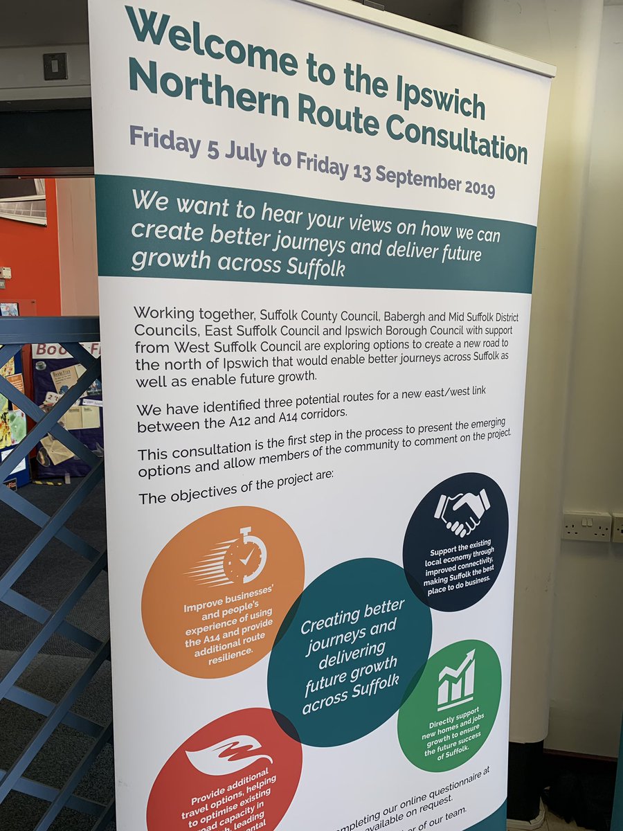 Today is the last day for you to have your say on this public consultation. Head to our website now and complete the questionnaire. ipswichnorthernroute.org.uk/have-your-say/… - the online consultation will close tonight at midnight. #ipswichnorthernroute