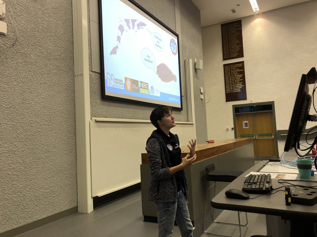 JointDTPCon's tweet photo. @AlexMcGoran discusses the #TrophicTransfer of #microplastics in the #RiverThames at @DynamicEarthDTP 2019. #DTPConf2019 #DTPConf19 #DynamicEarth #WarOnPlastic #PlasticPollution What she found in crabs is astonishing! @RHULBioSci @NHM_London @London_NERC_DTP https://t.co/Xjq9XSrU5h