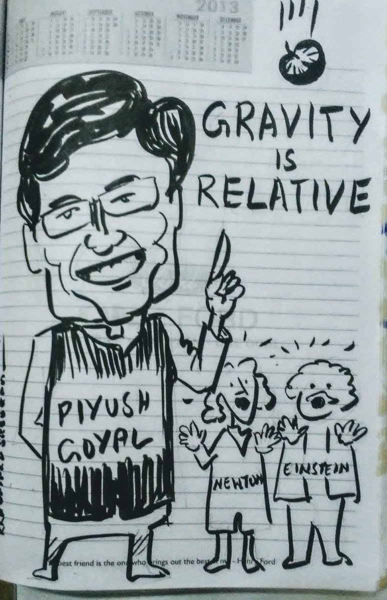 As a suspected Sanghi I jump to the rescue of #PiyushGoyal ! I reinvent science for him!