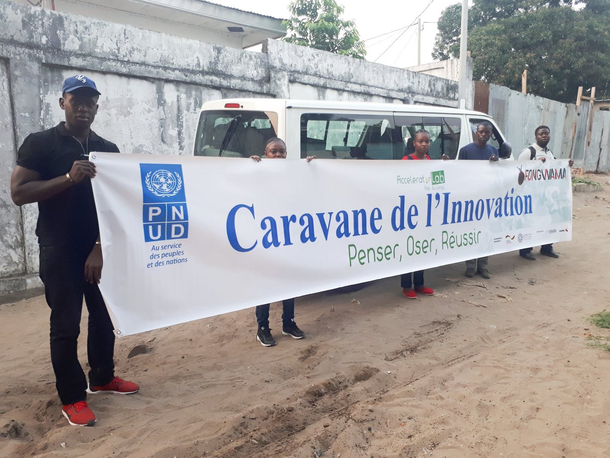 fongwama's tweet photo. Un partenariat à été signé entre le @PNUDRepduCongo et #Fongwama pour la cartographie des innovations et innovateurs #ChezMoiAuCongo dans le cadre du #innovation #lab.

Nous avons pris notre départ ce matin pour #Sibiti dans la #Lekoumou. https://t.co/NnbNCvY5pZ