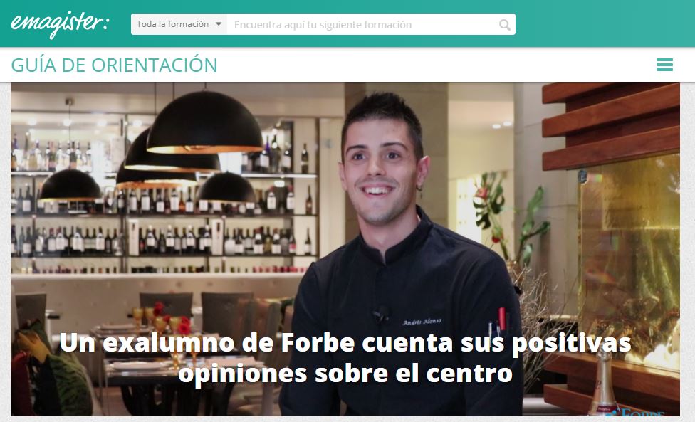 GrupoForbe's tweet image. 🔈 Hoy nuestros compañeros de @emagister y el diario @el_pais se hacen eco de la historia de Andrés, un exalumno #Forbe que ha conseguido lograr su sueño de dedicarse a la cocina en el @granhotelnagari ¡Échale un ojo! ⬇⬇ ow.ly/FHqN50w7WD6 #opinionesForbe #empleo