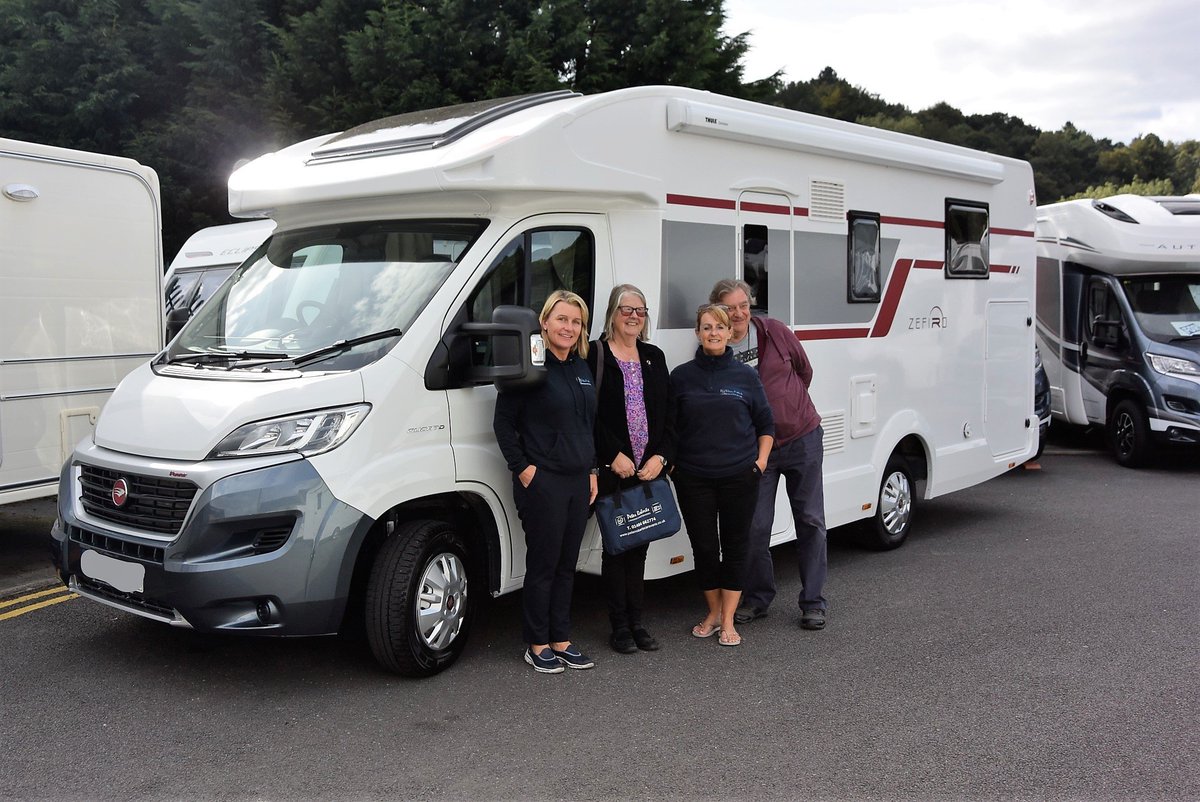 PRCaravans's tweet photo. Congratulations to Mr and Mrs Evans - they collected this super 2019 @RollerTeam_  Zefiro 696 complete with thermo pack #greatchoice #motorhome https://t.co/WwlFQPHd2c