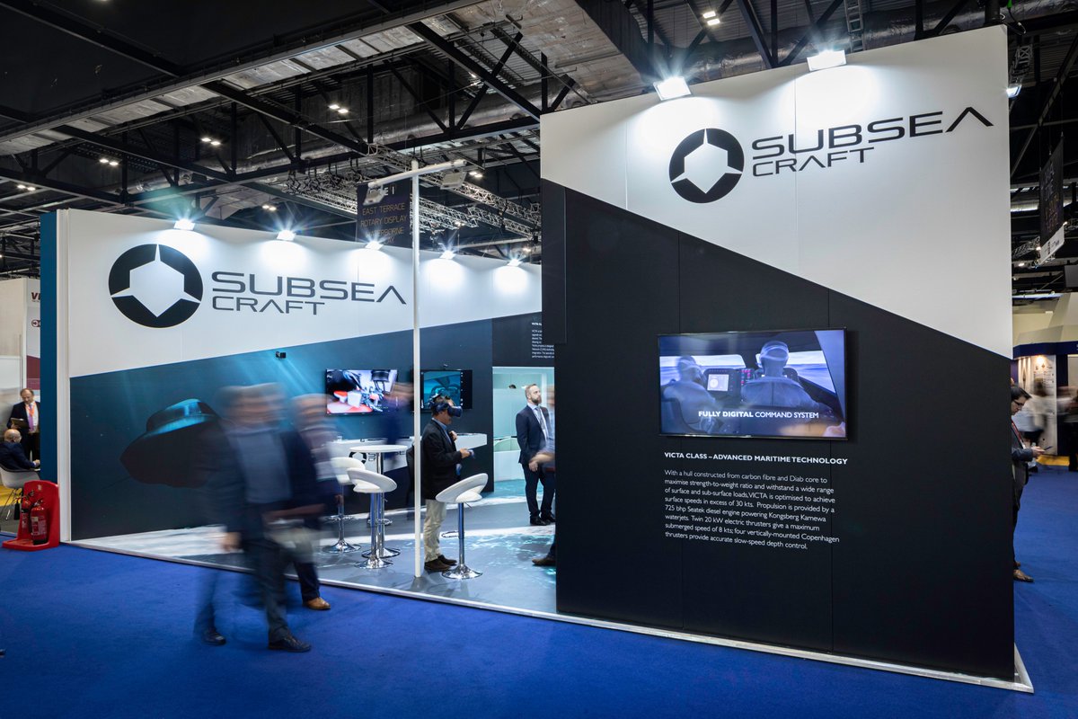SubseaCraft's tweet photo. @DSEI visitors experience the unique capability that VICTA offers in the realms of maritime, joint and special operations.

#advancedmaritimetechnology #defence https://t.co/G8rM7ORCpx
