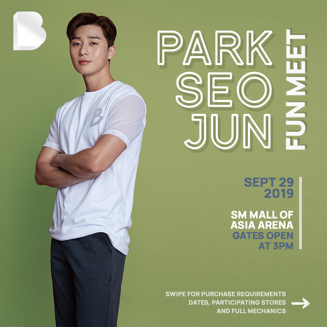 benchtm's tweet photo. The biggest aftershock to hit your feeds! 💥 Park Seo Jun @bn_sj2013 is coming to Manila on September 29 and we're dropping everything you need to know!!!🔥 https://t.co/BkefAejfLc
