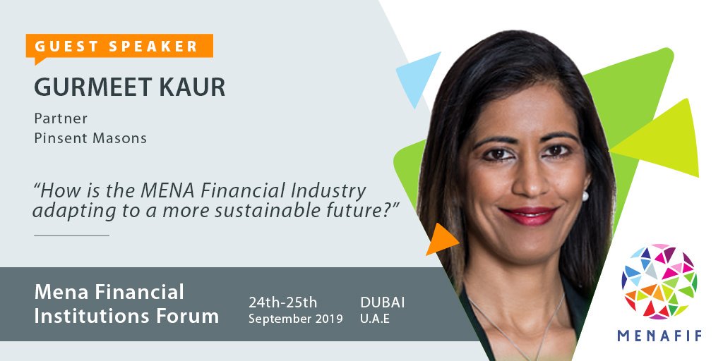 MENAFIF2019's tweet photo. In just 11 days Gurmeet Kaur, Partner at @Pinsent_Masons will speak on the opening keynote panel of #MENAFIF2019.

Join Gurmeet along with the leading international #investors and lenders advancing #sustainabledevelopment in the #MENA region.

 https://t.co/Ai5kPWlGWi

 #impinv https://t.co/dkYzqUuWnX