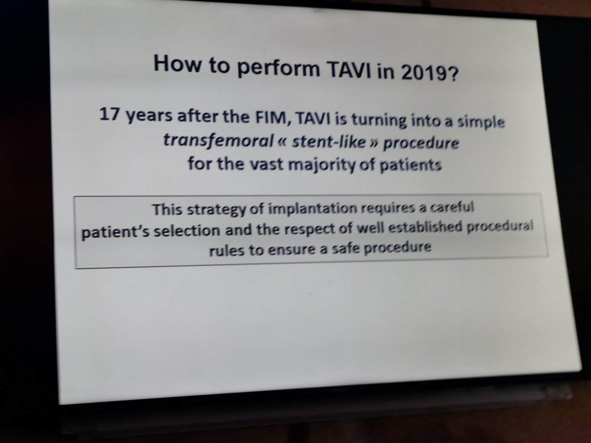Sudanheartgroup's tweet photo. Excellent talk by Alain Cribier on " How to make TAVI simple"
A carefully selected TF TAVI is as simple as implanting a coronary stent
#PAFCIC #TAVI https://t.co/oyTN0GYjxk