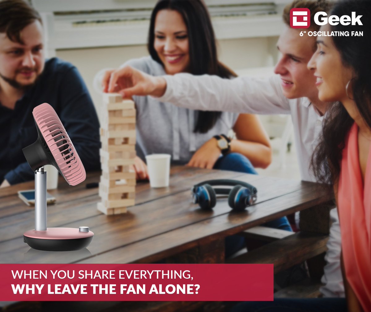 We share everything with friends, why to fight over fans alone. Share the Geek oscillating fan with your friends and enjoy even while the power is gone.
Shop Now: amzn.to/2kkAbz2
#Geek #Aire #fans #oscillatingfans #share #sharing #friends #smartfans