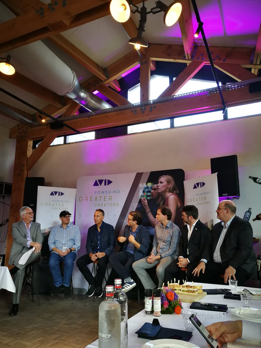 .<a href="/Avid/">Avid</a> Press Lunchon at #IBC2019 announcing a partnership of Disney, Microsoft and Avid. "If Disney trusts the #Cloud everyone can"