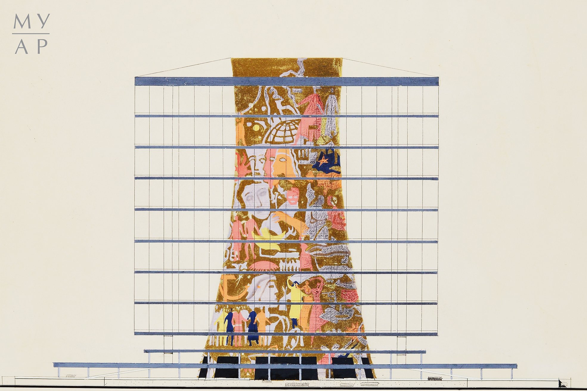 schusevmuseum on Twitter: \"Сравните проект Дворца Мира, созданный ...