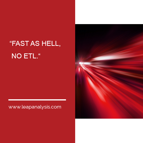“Fast as hell, no ETL.” You don’t want to worry about cumbersome data integration? Our solution saves you time and money. We’re happy to explain more over a demo. Schedule here: buff.ly/33kaBvs  #Dataintegration #Virtualization #ETL