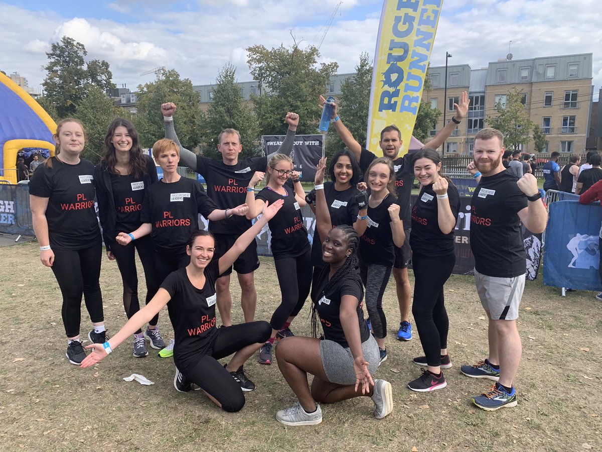 ProcurementLDRS's tweet photo. Last weekend 12 PL WARRIORS took on the Rough Runner.
The team ran, jumped, climbed and fell over 5&10km of obstacles, ending with the Gladiators travelator.
We have raised a total of £886.88 for @plasticoceansuk
To donate: https://t.co/ZGY1AD6LFl
#OnePL https://t.co/V8nzEhlziH